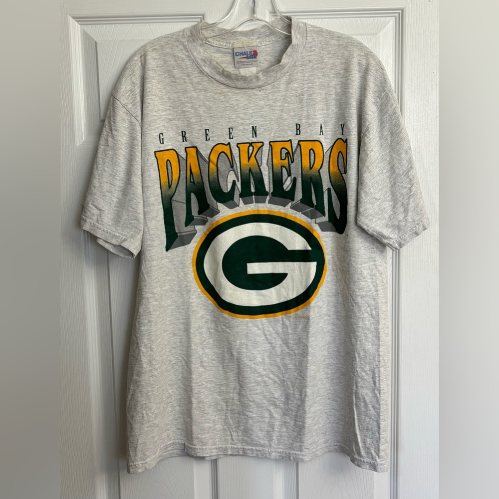 Vintage 1997 Chalk Line Green Bay Packers T Shirt Size Large